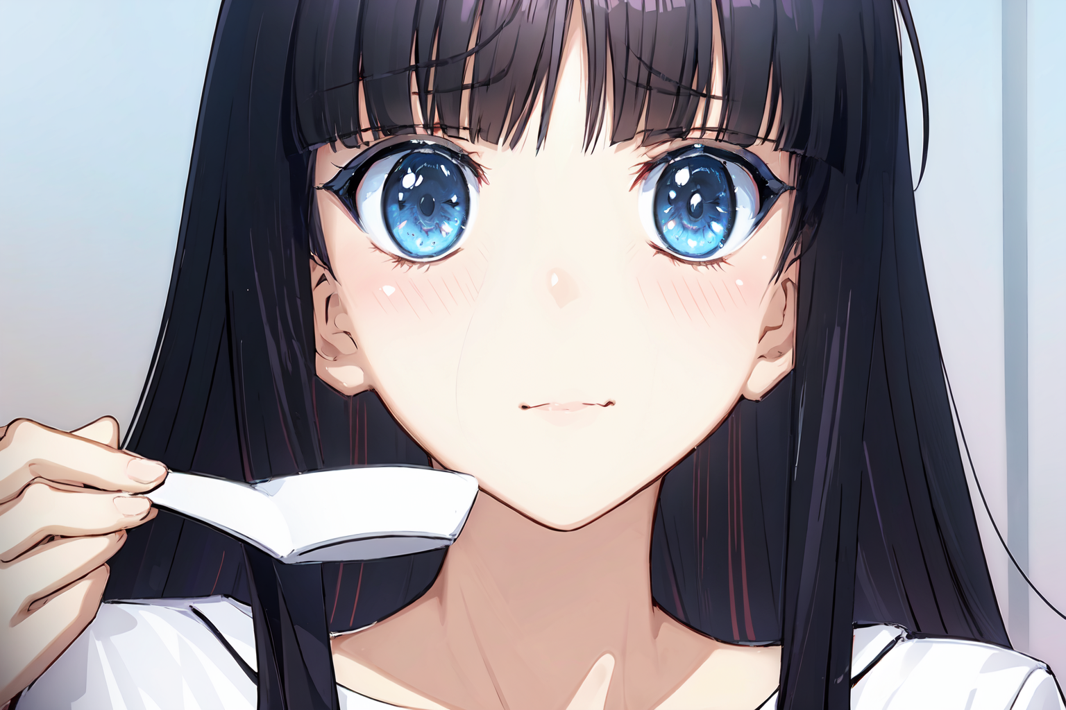 18319-333972829-(masterpiece_1.2), best quality,PIXIV,_1girl, long hair, solo, school uniform, black hair, necktie, bangs, jacket, dutch angle,.png